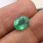 3.75 ct-Natural-Zambian-Emerald-Oval-Cut-Gemstone