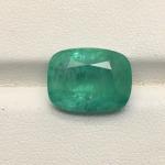 6 ct. Natural Zambian Emerald Cushion Cut Loose Gemstone Vivid Green Emerald